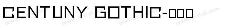 Centuny Gothic字体转换